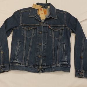 Levi's Mens Trucker Sherpa Camo Logo Jean Jacket